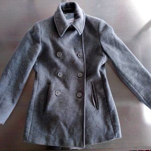 CALVIN KLEIN 100% Wool Jacket Size 6 Women's Grey